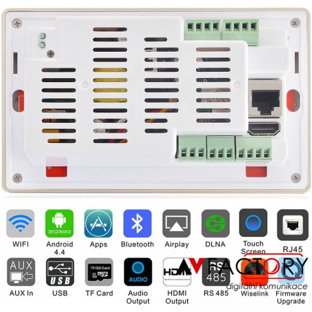 WiFi zesilovač / přehrávač pro hudbu, rádio, filmy