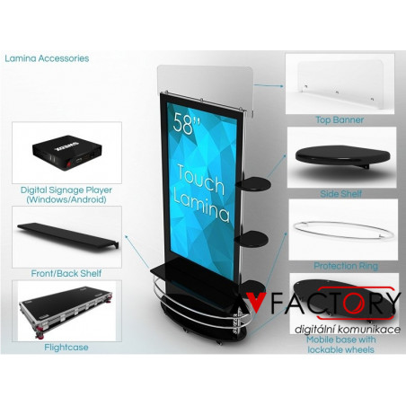 Stojanový informační kiosek 58" SWEDX A2 Touch
