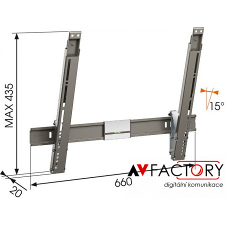 Nástěnný držák THIN 315