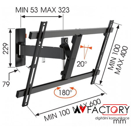Nástěnný držák W52080