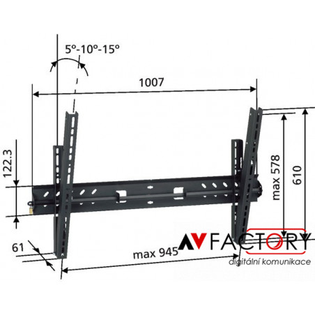 Nástěnný držák PFW 5510