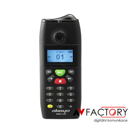 Audioprůvodce Okayo OMG‐100_PK sada 25 ks